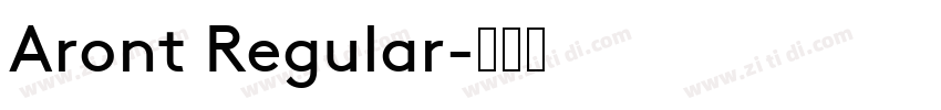 Aront Regular字体转换